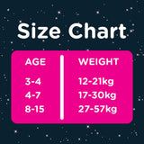 Huggies DryNites teen pyjama pants age 8-15 23 pack, UK version
