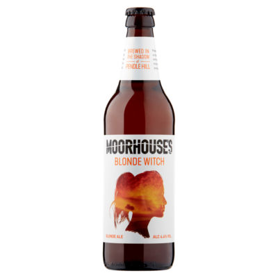 Moorhouse's Blonde Witch Blonde Ale 500ml, imported from the UK