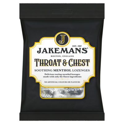 Jakemans Hals- og Brystlindrende Aniss- og Eukalyptus-Mentolpastiller 160 g