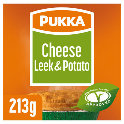 Pukka Cheese Leek and Potato Pie 213g Pastry
