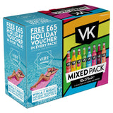 VK vodka mix drink mixed pack 10 bottles (British brand)