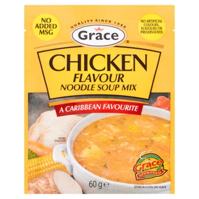 Grace Chicken Flavour Noodle Soup Mix 60g, UK version