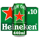 Heineken Original Lager Beer 10x440ml Cans
