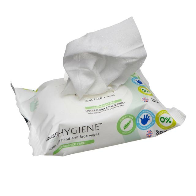 Vital Baby Fragrance Free Hand & Face Wipes 30 per pack GOODS M&S