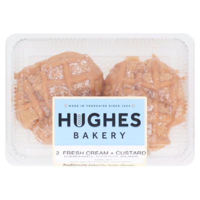 Hughes Bakery Cream Caramel Choux Buns, UK version