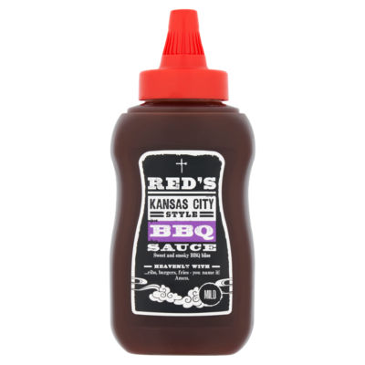 Red's Kansas City Style BBQ Sauce 320g, imported from the UK