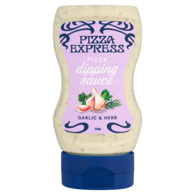 Pizza Express garlic and herb pizza dipping sauce 255g, imported from the UK