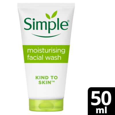 Simple Moisturising Facial Wash 50ml (British brand)