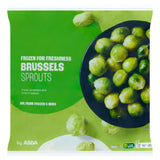 ASDA brand frozen Brussels Sprouts 1kg packet - British product
