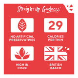 Ryvita Sweet Chilli Flatbread Crackers 125g, imported from the UK