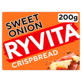 Ryvita Sweet Onion Crispbread 200g, imported from the UK