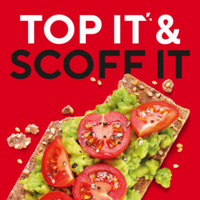 Ryvita sesame crispbread 250g, imported from the UK