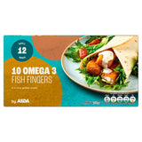 Asda Omega 3 Fish Fingers Breaded 10 Pack 300g