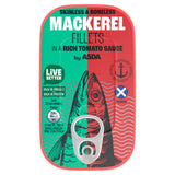 ASDA Skinless Boneless Mackerel Fillets in Tomato Sauce 125g