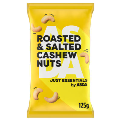 ASDA Roasted & Salted Cashew Nuts 125g, UK version