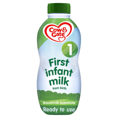 Cow & Gate First Baby Milk Ready to Feed Liquid Infant Formula 1L