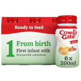 Cow & Gate First Infant Milk from Birth Multipack 6 x 200ml