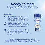 Aptamil baby milk formula ready to feed multipack 6x200ml - British product