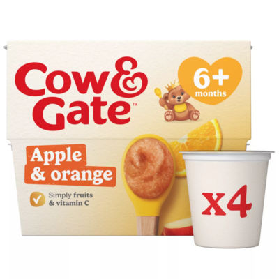 Cow & Gate Apple Orange Fruit Pot 400g - British product