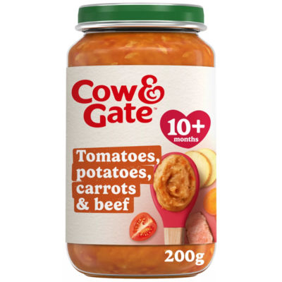 Cow & Gate Gulrot Biff Tomat Potet Babymat 200g (10+ måneder)