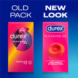 Durex Pleasure Me Ribbed and Dotted Condoms 12 Pack - British product