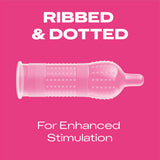 Durex Pleasure Me Ribbed and Dotted Condoms 12 Pack - British product
