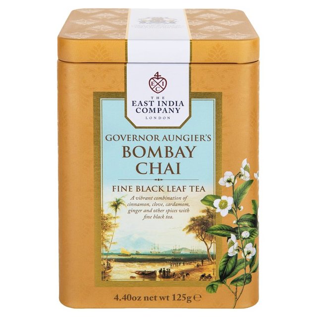 The East India Company Governor Aungier's Bombay Chai Black Loose Tea Caddy 125g GOODS M&S