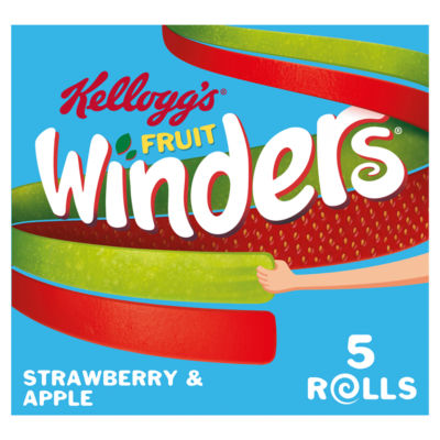 Kellogg's fruit snack rolls Strawberry & Apple 5x17g, UK version