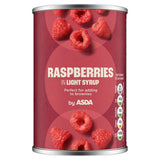 ASDA Raspberries in Light Syrup Canned Raspberries 300g