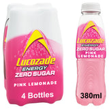 Lucozade energy drink Pink Lemonade 4x380ml, UK version