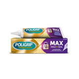 Poligrip Max Hold and Seal denture adhesive cream 40g, imported from the UK