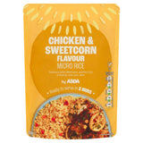 ASDA Chicken & Sweetcorn Flavour Microwave Rice 250g