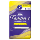 ASDA Regular Tampons with Applicator 20 Pack