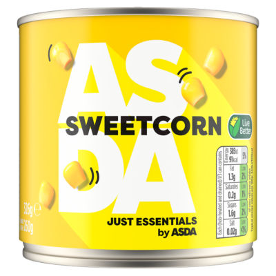 ASDA Just Essentials Sweetcorn in Water 326g