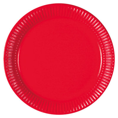 George Home red paper plates 12 pack, UK version