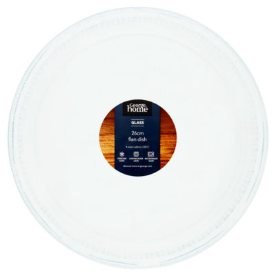 George Home Glass Flan Dish 26cm, UK version