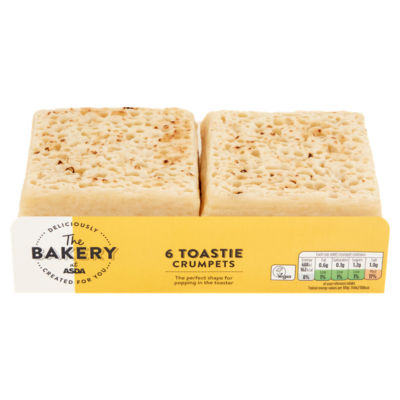 The Bakery at ASDA Toastie Crumpets 6-pakning Crumpets