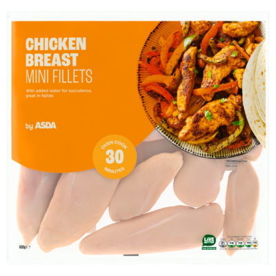 ASDA Chicken Breast Mini Fillets 600g - British product