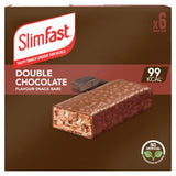 SlimFast Snack Bars Double Chocolate Flavour Chocolate Cereal Bars 6 bars 25g