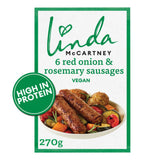 Linda McCartney 6 Vegan Red Onion Rosemary Sausages 270g