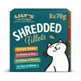 Lily's Kitchen Shredded Fillets Multipack Adult Wet Cat Food 8 x 70g