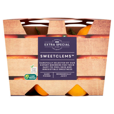 ASDA Extra Special Sweetclems clementines 1kg - British product