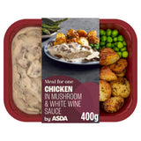 ASDA Chicken in Mushroom & White Wine Sauce Meal 400g