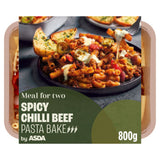 ASDA Spicy Chilli Beef Pasta Bake Ready Meal 800g British Product