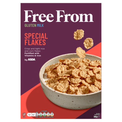 ASDA Free From Special Flakes cereal - British product