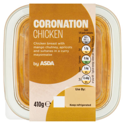 ASDA Coronation Chicken chilled food pot 410g - British product