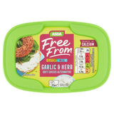 ASDA garlic and herb soft cheese alternative 170g - British product