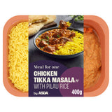 ASDA chicken tikka masala meal pilau rice 400g - British product