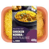 ASDA Chicken Korma with Pilau Rice Chilled Ready Meal 400g