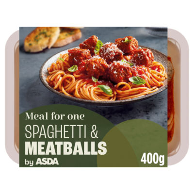 ASDA spaghetti and meatballs chilled meal 400g - British product